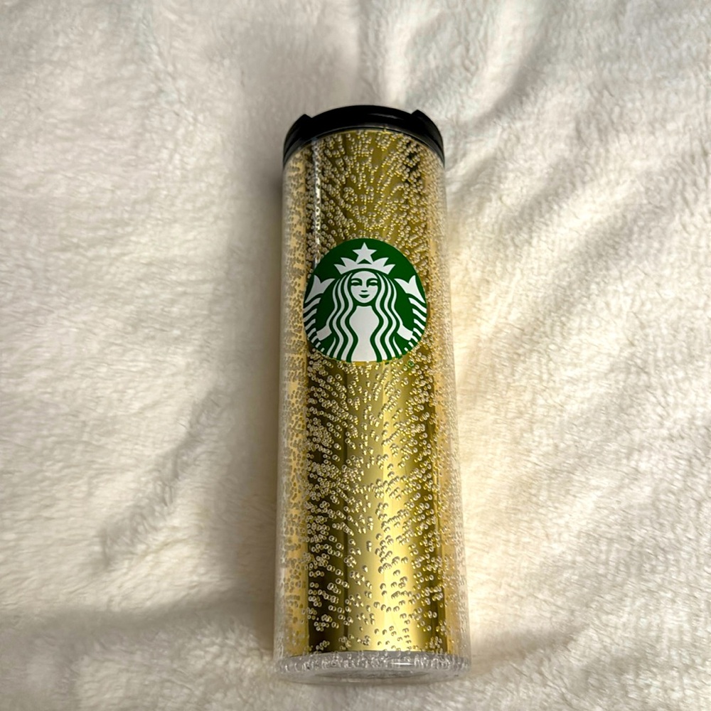 Starbucks Gold Iridescent Bubble Tumbler